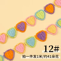 № 12 кружево (41 цветы) 1 метр