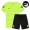 Bộ đồ thể thao mới cho nam mùa hè quần áo chạy bộ quần áo nhanh khô quần áo thể dục giản dị áo thun ngắn tay áo thun - Thể thao sau