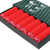 7 hộp quà tặng nam lớn cưới màu đỏ năm nay vòng boxer đồ lót nam phương thức kích thước lớn thoáng khí boxer set quần lót nữ đáng yêu