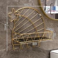 Золотая звезда Луна Крюк Черная Золотая Доска Отправка гвозди/бесконечные огни