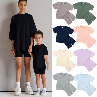 taobao agent Summer short sleeve T-shirt teenage, jacket, pants, sports suit, for girls, for leisure