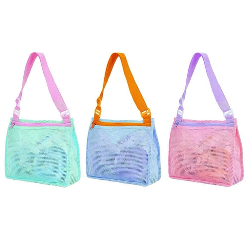 3 стиля дети для взрослых сумок для хранения сетки Shell Sand Sand Seach S