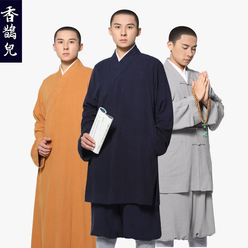 Áo choàng nhỏ Shang Yuan Xianger Áo choàng bằng vải cotton và vải lanh bốn mùa dành cho nam và nữ tu sĩ - Trang phục dân tộc