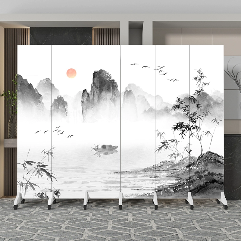 Vách ngăn văn phòng
         tùy chỉnh có thể gập lại phòng khách di động rèm khách sạn đơn giản, hiện đại mới theo phong cách Trung Quốc phòng riêng khách sạn vách gỗ trang trí phòng khách 