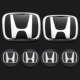 Thích hợp cho Honda MNV sửa đổi logo trước xe hơi phía trước Hub Che tem dán xe ô tô màu đỏ tem xe oto 4 chỗ