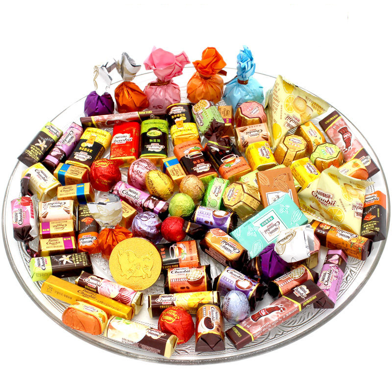 巧克力夹心正品散装多口味500g混合结婚庆喜糖果零食