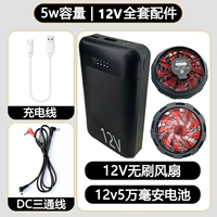 Бесколлекторный вентилятор с аксессуарами с зарядкой, 12v, полный комплект