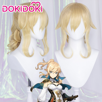 taobao agent Dokidoki pre -sale of the original god cos piano head cosplay wig all -in -one gold ponytail style
