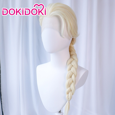 taobao agent Dokidokid Spot Frozen Snow 2 Aisa Elsa cos wigs before lace hand hooking tingling braid models