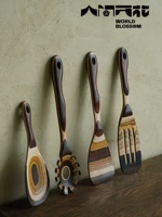 Человеческая цветущая оригинальная переполох -деревянная лопаточная лопата -грейк -градиент ветра кухня для кухни койгерс