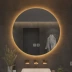 Gương tròn treo tường gương phòng tắm thông minh gương toilet có đèn led màn hình cảm ứng gương treo tường dạ quang chống sương mù 