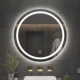 Gương tròn treo tường gương phòng tắm thông minh gương toilet có đèn led màn hình cảm ứng gương treo tường dạ quang chống sương mù