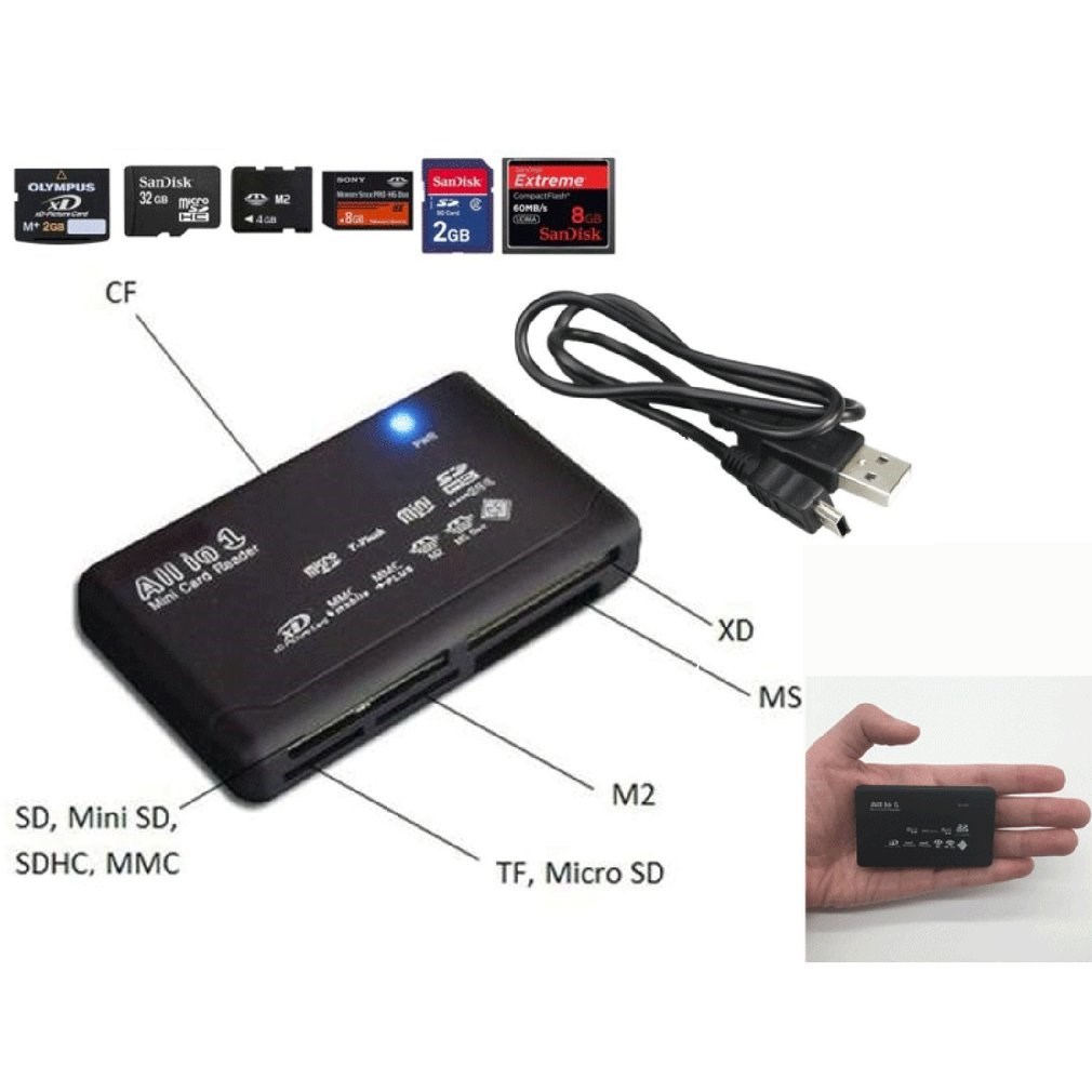 Memory Card Reader Mini 26IN1 SB 2.0 High Speed CF xD SD淘宝网