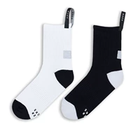 Светоотражающие дышащие спортивные носки, трендовые модные гольфы, с вышивкой, средней длины