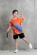 Li Ning quần áo cầu lông trẻ em phù hợp với nam và nữ sinh viên nhanh khô và thoáng khí thi đấu thể thao bóng bàn ngắn tay tùy chỉnh áo chống nắng mùa hè trẻ em