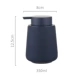 blue soap dispenser