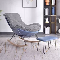Синий чибирд (высокое качество) кресло -качалка+педаль