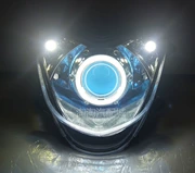 Áp dụng cho xe máy Yamaha nhanh Eagle sửa đổi ống kính 3 inch xenon đèn thiên thần mắt quỷ lắp ráp đèn pha - Đèn HID xe máy