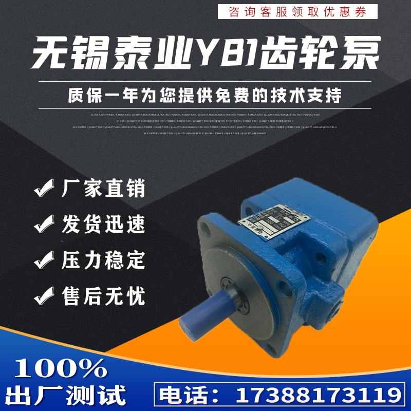 Bơm cánh gạt thủy lực Vô Tích Taiye YB1-2.5 4 10 12 6 16 20 25 32 40 50 100 máy bơm thủy lực mini bơm thủy lực máy xúc