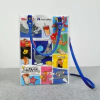 Прозрачный набор материалов, синяя ручка, бретели