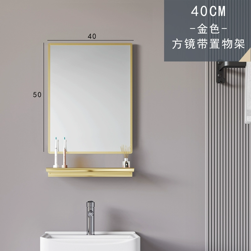 Phòng tắm đơn giản treo tường không gian chống thấm nước bằng nhôm thông minh tủ gương nhà vệ sinh riêng biệt treo tường lưu trữ thay đồ lưu trữ gương tủ gương phòng tắm tủ gương nhà tắm thông minh 