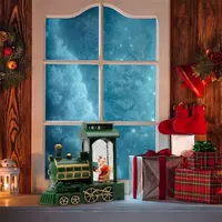 Small Train With Liquid And Christmas Interior Electronic