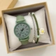 Mint Green+Exquisite Watch Box+Silver Doco Bracelet Gift First Choice