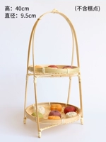 【Оригинальный цвет бамбука】 Двойной фруктовой корзины