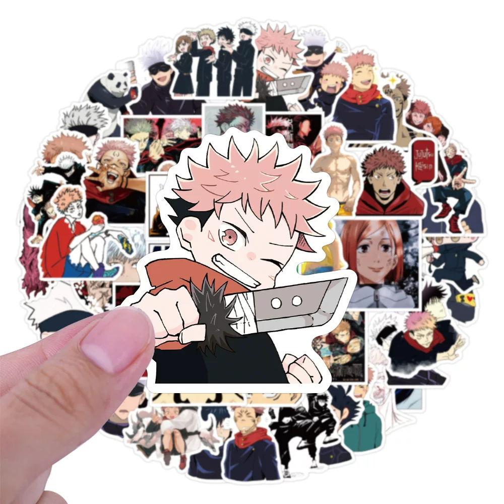 [50张咒术贴纸手机壳电脑电动车头盔贴画Jujutsu Kaisen sticker]