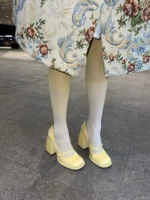 Желтый каблук 10 см