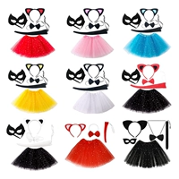 Set Girls Cosplay Costume for CAT Ear Hairband Tail Bust
