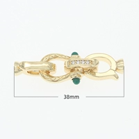 Золотая подкова жемчужная пряжка (закрытая пряжка) D362