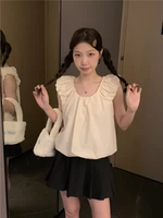 Абрикосовый цвет без рукавов