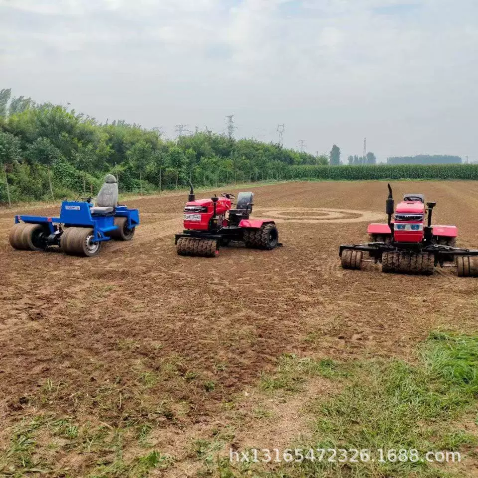 Máy nén lúa mì yến mạch Hongxin Machinery Nhà sản xuất máy nén đất tự hành trên cánh đồng lúa mì