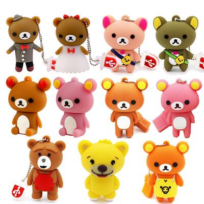 Jaster Cute Bear USB Flash Drives 64 ГБ Cartoon Pen Drive 32G