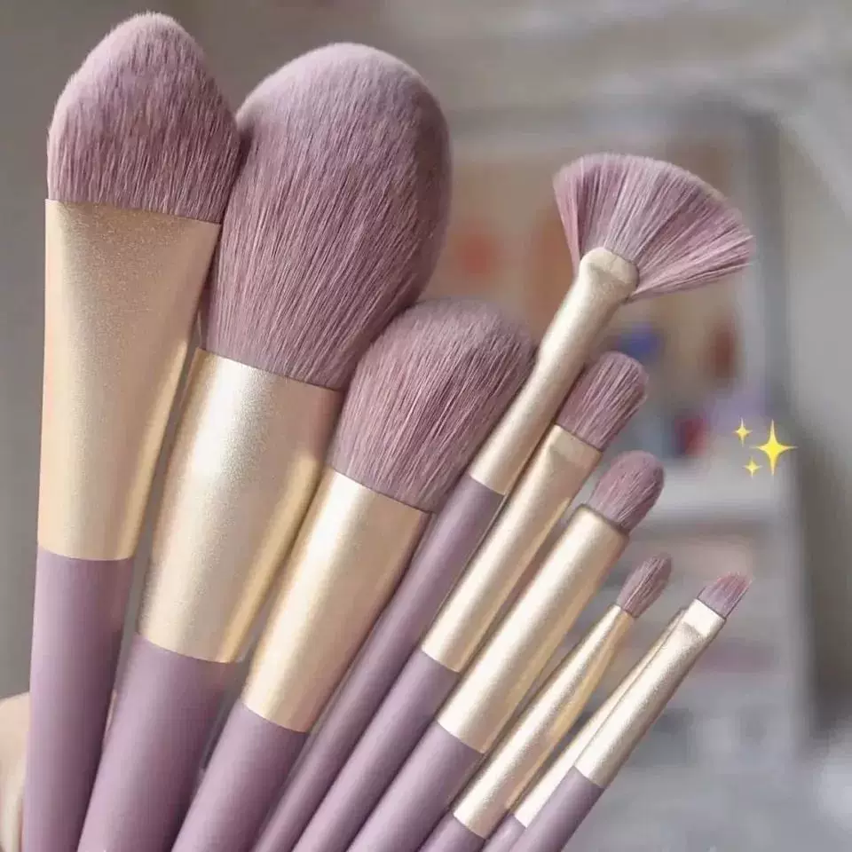 8/13КИСТЕЙ SOFT FLUFFY MAKEUP BRUSHES SET НАБОР ТЕНИ ДЛЯ ТОНАЛЬНОЙ ОСНОВЫ