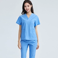 Хлопковые лазурные нарукавники, комплект, короткий рукав