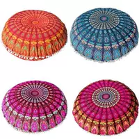 1PC Round Indian Mandala Pattern Pillowcase Bohemian