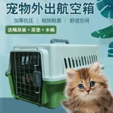 Кошка пустое клетку для питомца собаки и кошка маленькие средние собаки выходят на консигнационную коробку с большой портативной партией