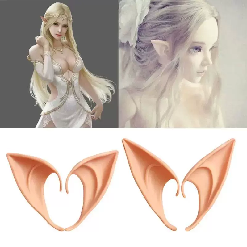 [1 Pair Halloween Party Elven Elf Ears Anime Fairy Cospaly Co]