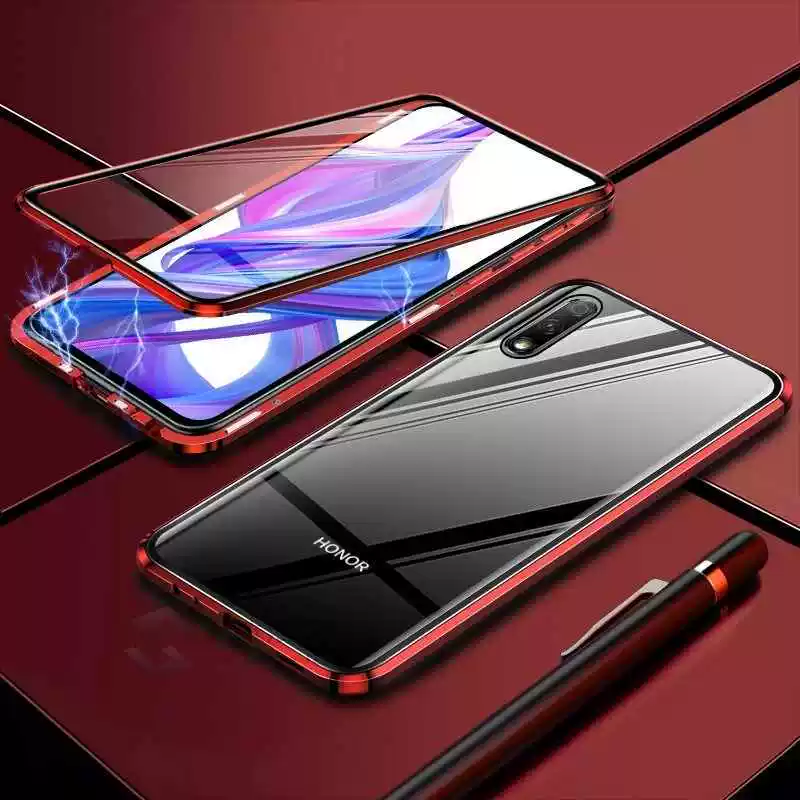 Роскошные 2-ки магнитные двойные чехлы на переднюю панель для Huawei Honor 8X