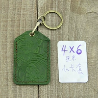 Вырезанный 4 × 6 карт набор зеленого