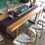 Trung Quốc bàn trà gỗ và ghế mới kết hợp của bảng trà bàn trà cà phê bảng kung fu Zen nhỏ gọn chiếc bàn dài đồ nội thất phòng trà - Bàn trà bàn sofa chân sắt