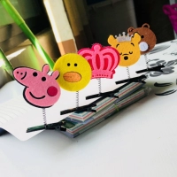 Мультяшная ткань, заколка для волос, 50 шт