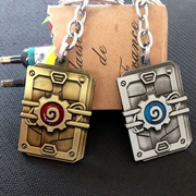 Hearthstone trò chơi trò chơi phiên bản Logo Hearthstone keychain dùng thử gói thẻ kim loại keychain mặt dây chuyền