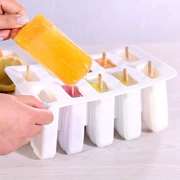 Cổ điển cũ popsicle khuôn kem máy xay popsicle không độc hại silicone tự chế kem gia đình 10 thậm chí làm kem khuôn - Tự làm khuôn nướng
