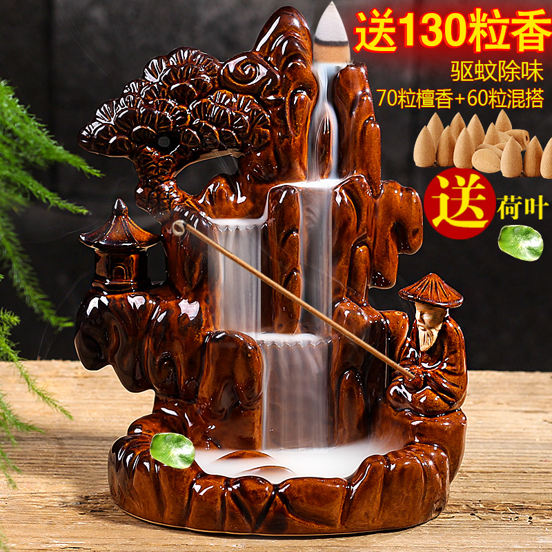 The Treasure Of XinzhendianLarge Backflow Incense burner new pattern originality household indoor Viewing sandalwood Line censer Tea ceremony ceramics Aromatherapy furnace Ornaments