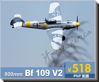Máy bay mô hình điều khiển từ xa FMS 800MM Bf 109 V2 Máy bay mô hình thời Thế chiến II giống như một chiếc máy bay thật xe tăng điều khiển từ xa giá rẻ
