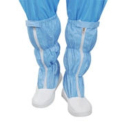 Giày chống tĩnh cứng đáy cao ủng Pvc dài ủng chống bụi giày bảo vệ jumpsuit phù hợp với giày công sở