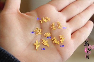 taobao agent Metal doll flower-shaped for manicure, ultra light hair accessory, ultra light clay